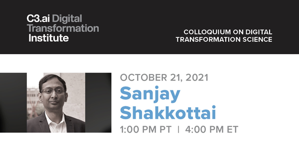 C3.ai DTI Oct. 28 Seminar Graphic with Sanjay Sakkottai