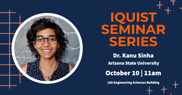 IQUIST Seminar: Atom-Field interactions in Nanoscale Quantum Optical Systems, Kanu Sinha, Assistant Professor, Arizona State University