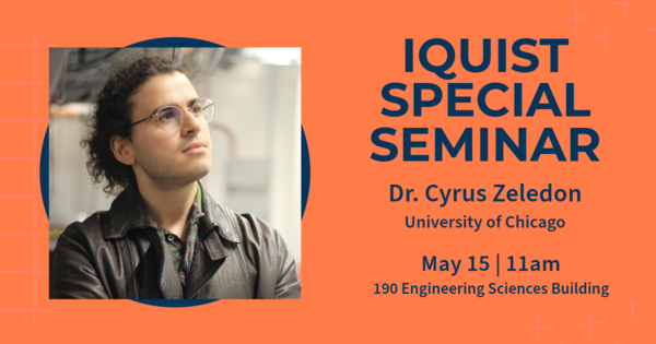 IQUIST Seminar: Ultralong-lived spins in silicon carbide, Cyrus Zeledon, University of Chicago