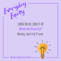 Lunch on Us | Dish It Up "Women Also Know Stuff" April 11 @ 12 noon