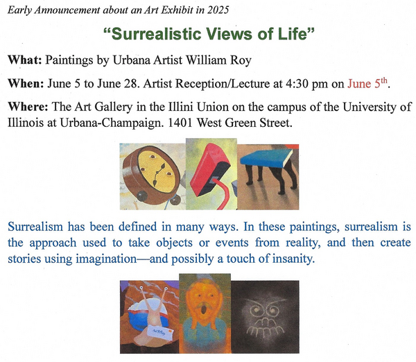 Surrealistic Views of Life- Dr. William Roy
