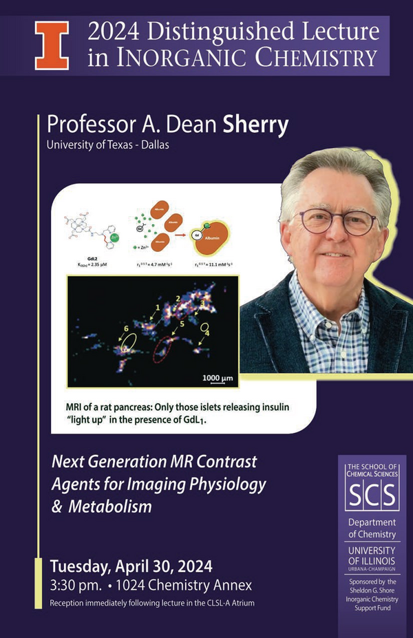 2024 Distinguished Lecture in Organic Chemistry - Professor A. Dean Sherry