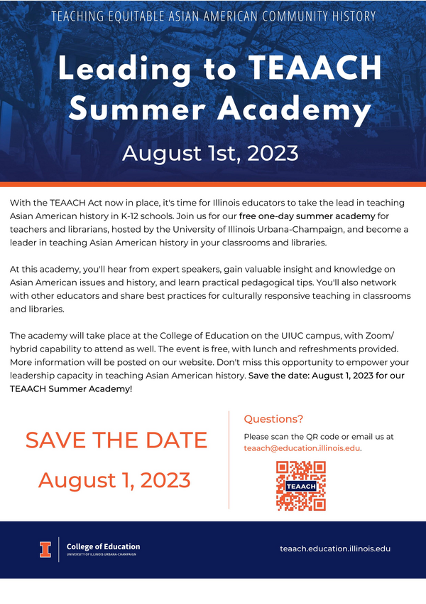 Leading to TEAACH Summer Academy