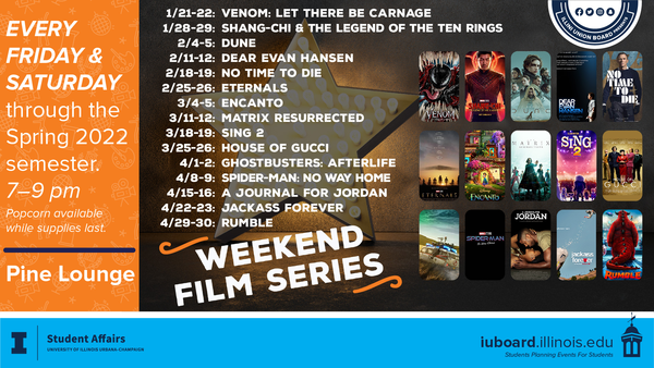Iu Academic Calendar Spring 2022 General Events: Weekend Films Spring 2022