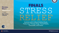 Stress Less Event on Monday, May 2 at the Illini Union I-Rooms from 7-9pm