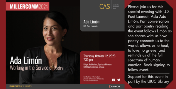 Speakers: Ada Limón: Working in the Service of Poetry