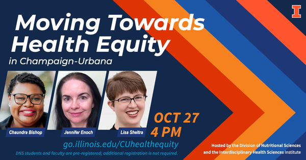Moving Towards Health Equity in Champaign-Urbana on October 24 at 4 p.m.