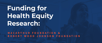 Funding for Health Equity Research: MacArthur Foundation and Robert Wood Foundation. April 19 from noon to 1 p.m. Zoom webinar, advance registration is required. Featuring: Ruby Mendenhall, Associate Professor in Sociology, African American Studies, Urban and Regional Planning, and Social Work. Andrew Greenlee, Associate Professor in the Department of Urban and Regional Planning. Hosted by the Interdisciplinary Health Sciences Institute and Office of Foundation Relations. University of Illinois Urbana-Champaign