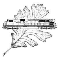 Locomotive and Leaf Logo