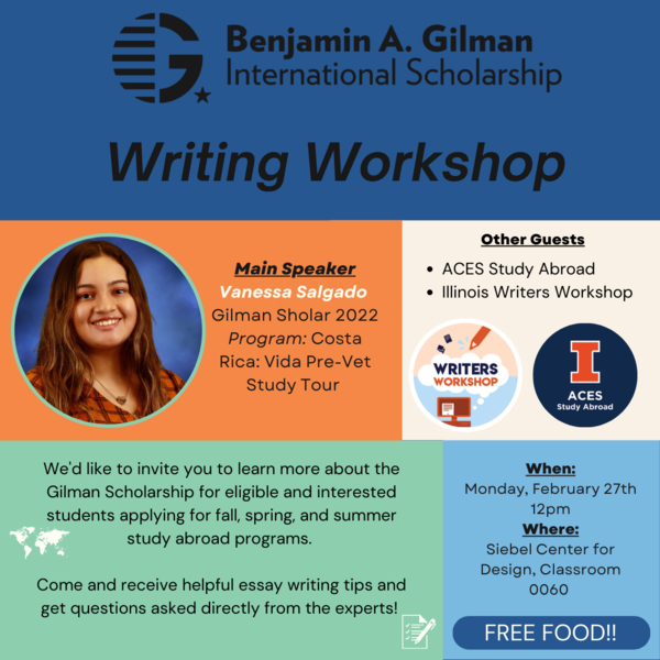 Gilman Writing Workshop Flyer