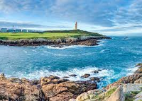 View of lighthouse in A Coruna, Spain