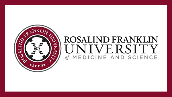 Image with logo for Rosalind Franklin University School of Medicine and Science.