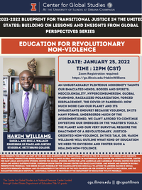 This is the event flyer for a talk by Hakim Williams