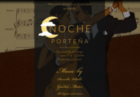 flyer for the noche portena performance with information that's on the event's page